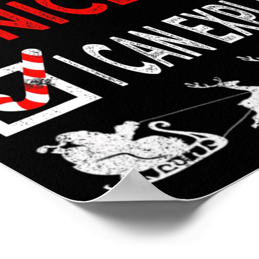 Naughty Nice, ik kan kerstpyjama's grappig uitlegg Poster (Hoek)