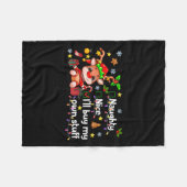 Naughty Nice Ik koop mijn eigen spullen Schattige Fleece Deken (Voorkant (Horizontaal))