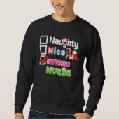 Naughty Nice Infusie Zurse kerst kerst Trui (Voorkant)
