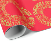 Naughty Nice Kerstmis 25 december Koekjes Cadeaupapier (Rol Hoek)