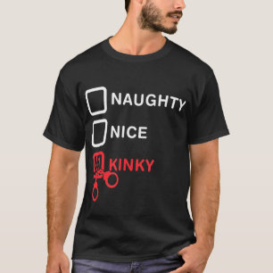 Naughty Nice Kinky Handboffs Retro Domina Slavin S T-shirt