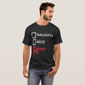 Naughty Nice Kinky Handboffs Retro Domina Slavin S T-shirt (Voorkant volledig)