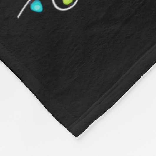 Naughty Nice List werd verlaten zonder toezicht Ma Fleece Deken (Hoek)