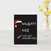 Naughty Nice List werd verlaten zonder toezicht Ma Kaart (Gele Bloem)