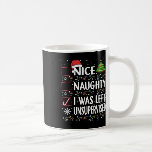 Naughty Nice List werd verlaten zonder toezicht Ma Koffiemok (Rechts)