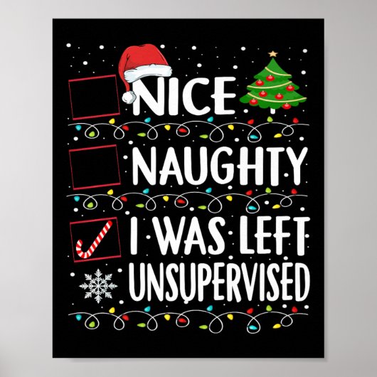 Naughty Nice List werd verlaten zonder toezicht Ma Poster (Voorkant)