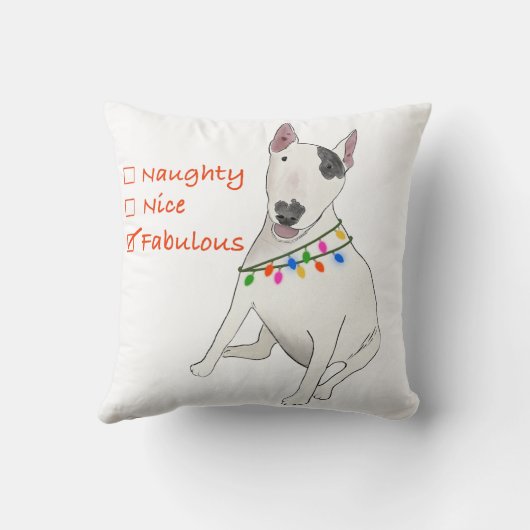 Naughty, Nice of Fabulous Rex kussen (Achterkant)
