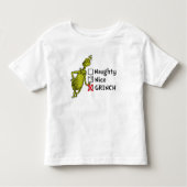 Naughty, Nice of Grinch Quote Kinder Shirts (Voorkant)