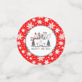 Naughty & Nice Old English Sheepdogs (grijs 1) Confetti (Kleine voorkant)