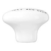 Naughty & Nice Old English Sheepdogs (grijs 1) Keramische Knop (Zijkant)