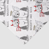Naughty & Nice Old English Sheepdogs (grijs 1) Tissuepapier (Detail)