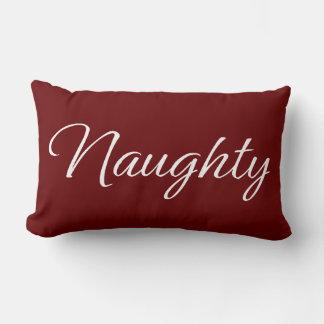 naughty nice pillow kussen