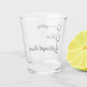 Naughty Nice Poging Made Shot Glass Shot Glas (Achterkant)