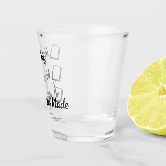 Naughty Nice Poging Made Shot Glass Shot Glas (Rechts)
