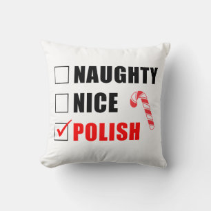 Naughty Nice Pools kerstontwerp Kussen
