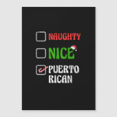 Naughty Nice Puertorican Santa Holiday Sweet  (Voorkant)
