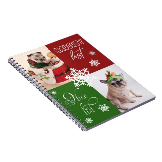 Naughty & Nice Pugs Notitieboek (Rechterzijde)