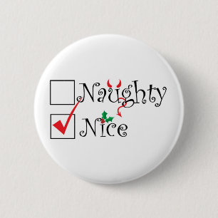Naughty Nice Ronde Button 5,7 Cm