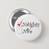 Naughty Nice Ronde Button 5,7 Cm (Voorkant /achterkant)