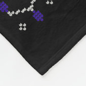 Naughty Nice Six Seven Kids Ugly Christmas Sweater Fleece Deken (Hoek)