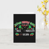 Naughty Nice Vegan Report Kaart bijpassende kerst (Gele Bloem)