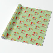 Naughty & Nice Wrapping Paper Cadeaupapier (Uitgerold)