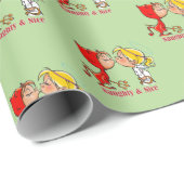 Naughty & Nice Wrapping Paper Cadeaupapier (Rol Hoek)