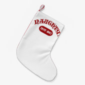 Naughty not Me Funny Holiday Epic Motto Fun Kleine Kerstsok (Voorkant (Hangend))