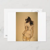 Naughty Nurse Briefkaart (Voorkant / Achterkant)