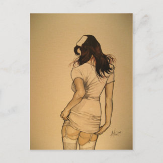 Naughty Nurse Briefkaart