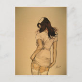 Naughty Nurse Briefkaart (Voorkant)