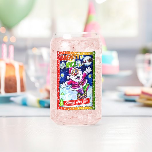 Naughty of aardig, kies uw lijst blikvorm glas (Insitu (Verjaardag))