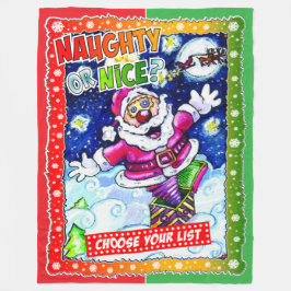 Naughty of aardig, kies uw lijst fleece deken