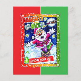 Naughty of aardig, kies uw lijst flyer