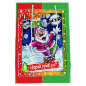 Naughty of aardig, kies uw lijst medium cadeauzakje (Achterkant)