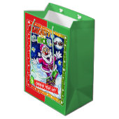 Naughty of aardig, kies uw lijst medium cadeauzakje (Achterkant Gekanteld)