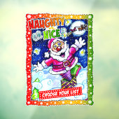 Naughty of aardig, kies uw lijst raamsticker (Vel 3)