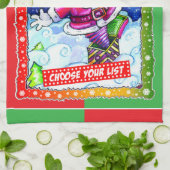 Naughty of aardig, kies uw lijst theedoek (Gevouwen)