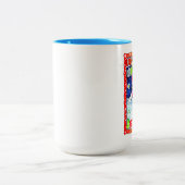 Naughty of aardig, kies uw lijst tweekleurige koffiemok (Center)