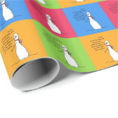 Naughty of aardig? Sarcastic Snowman Cadeaupapier (Rol Hoek)