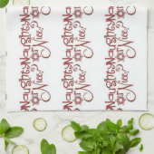 **NAUGHTY OF NIC** CHRISTMAS KITCHEN TOWEL SPARKLE THEEDOEK (Gevouwen)