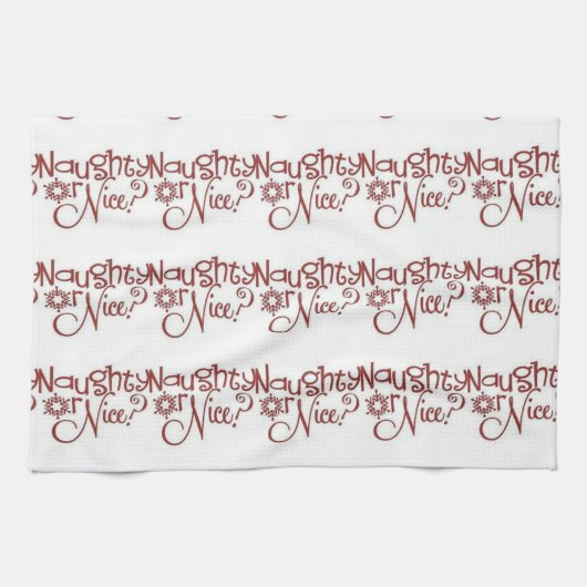 **NAUGHTY OF NIC** CHRISTMAS KITCHEN TOWEL SPARKLE THEEDOEK (Horizontaal)
