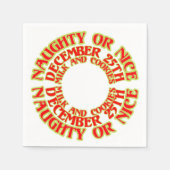 Naughty of Nice 25th Milk and Cookies Red Servetten (Voorkant)