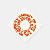 Naughty of Nice 25th Milk and Cookies Red Servetten (Hoek)