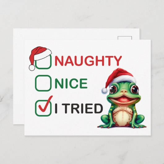 Naughty of Nice Briefkaart (Voorkant / Achterkant)