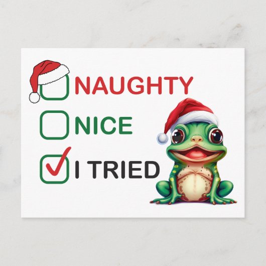 Naughty of Nice Briefkaart (Voorkant)