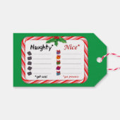Naughty of Nice Cadeaulabel (Voorkant (Horizontaal))