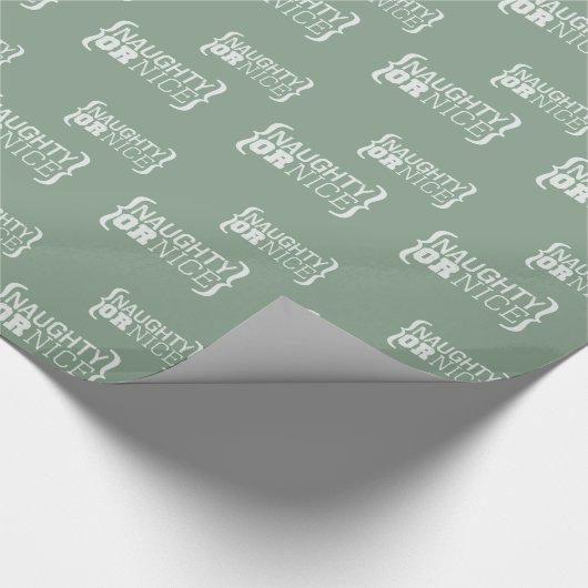 Naughty of Nice Cadeaupapier (Hoek)