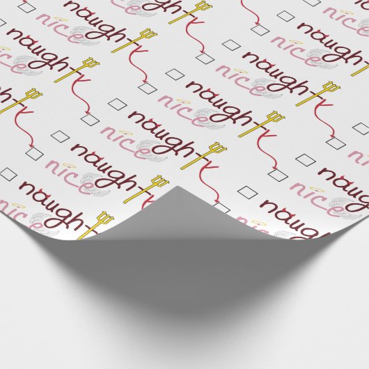 Naughty of Nice Cadeaupapier (Hoek)
