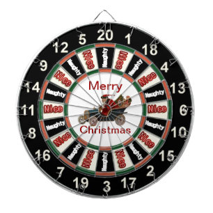 Naughty of Nice Dart Board Santa Dartbord